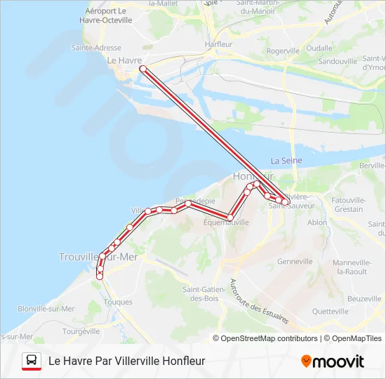 LIGNE 20 Bus Line Map