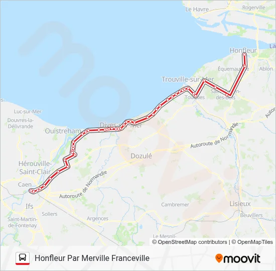 LIGNE 20 Bus Line Map