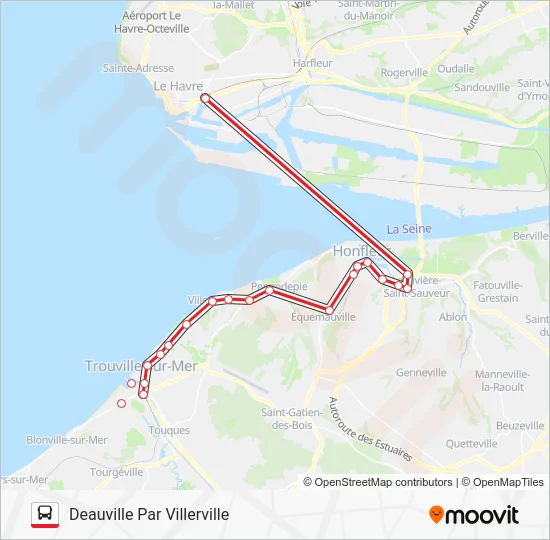 LIGNE 20 Bus Line Map