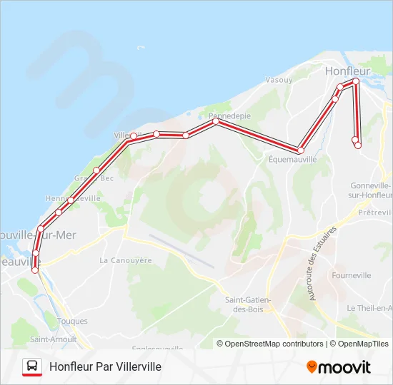LIGNE 20 Bus Line Map