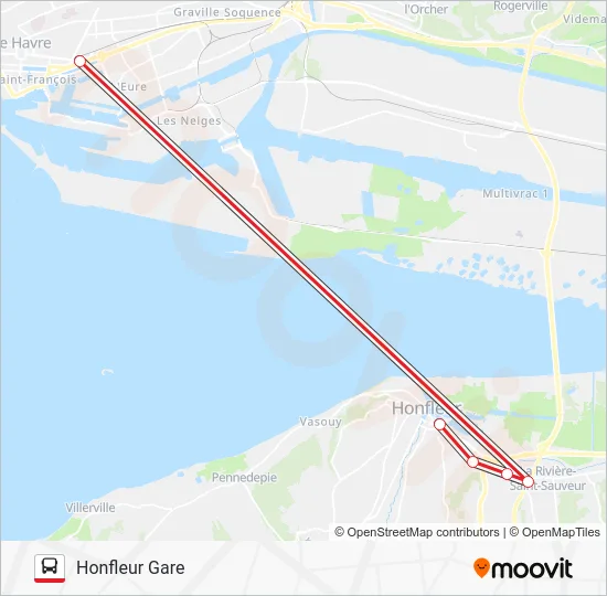 LIGNE 20 Bus Line Map