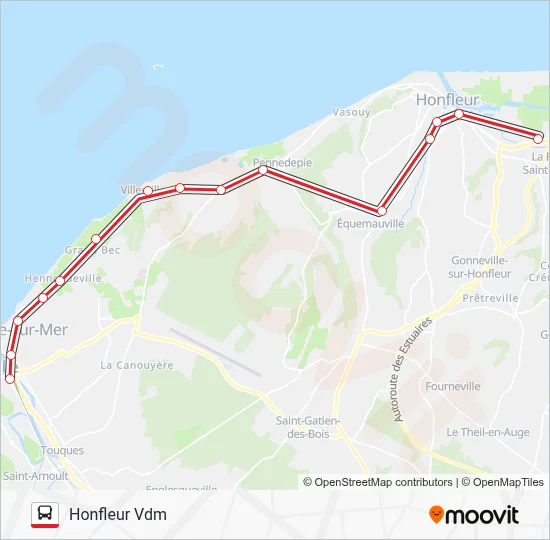 LIGNE 20 Bus Line Map