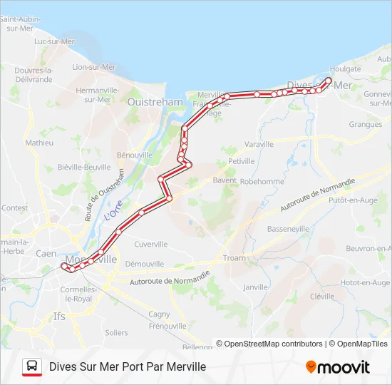 LIGNE 20 Bus Line Map