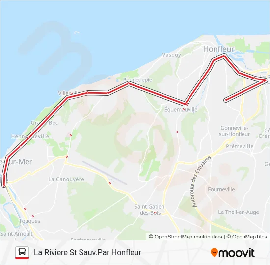 LIGNE 20 Bus Line Map