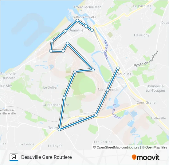 LIGNE 21 Bus Line Map