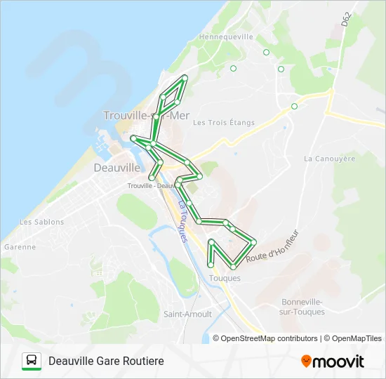 LIGNE 22 Bus Line Map