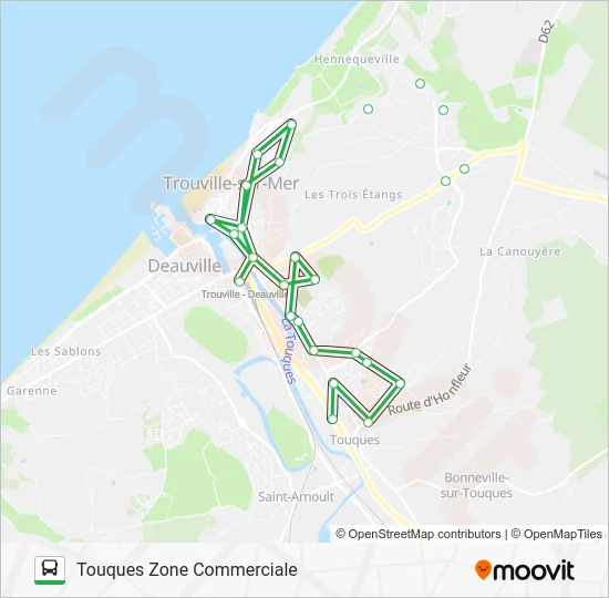 LIGNE 22 Bus Line Map