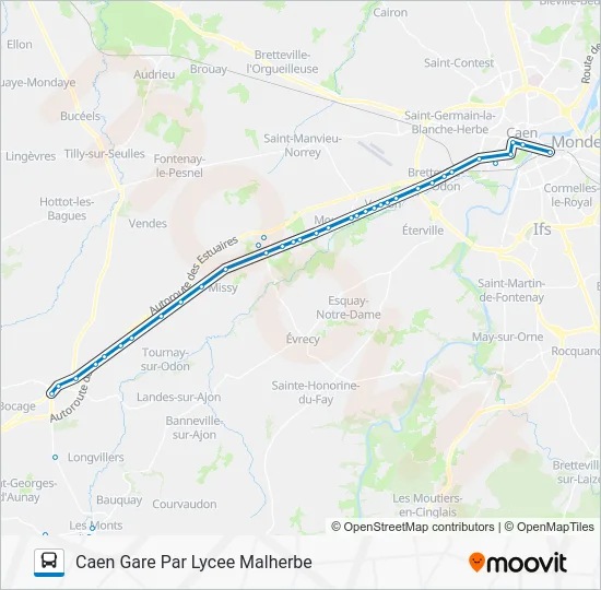 LIGNE 32 Bus Line Map