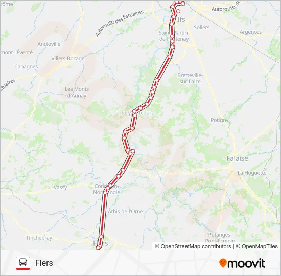 LIGNE 34 Bus Line Map
