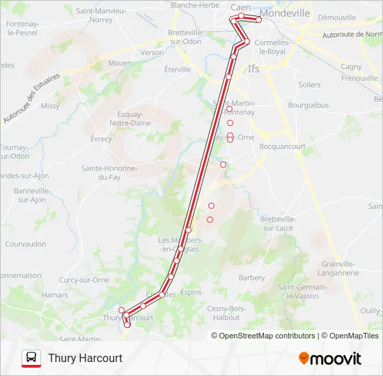 LIGNE 34 Bus Line Map