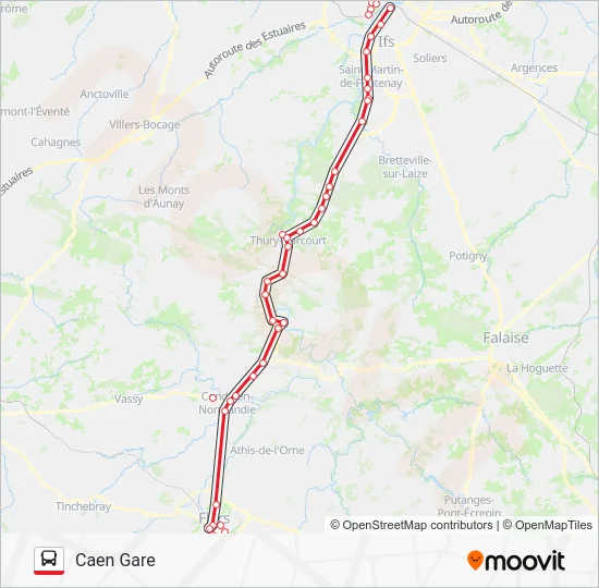 LIGNE 34 Bus Line Map