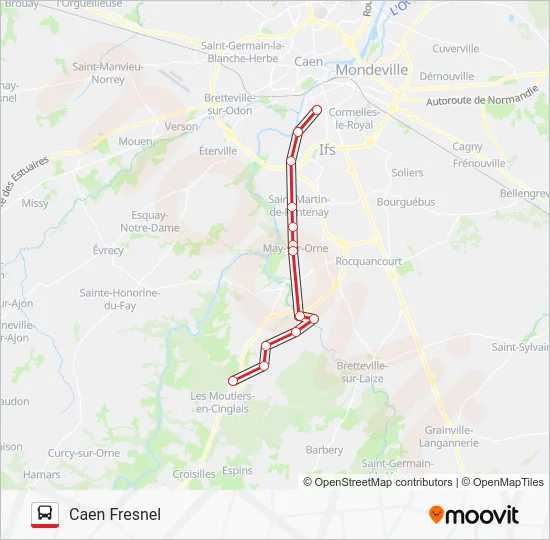 LIGNE 34 Bus Line Map