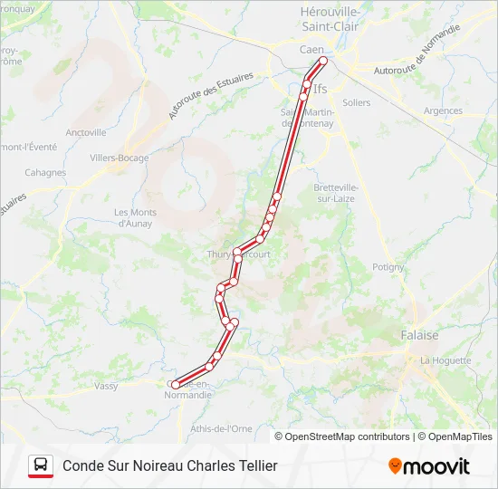 LIGNE 34 Bus Line Map