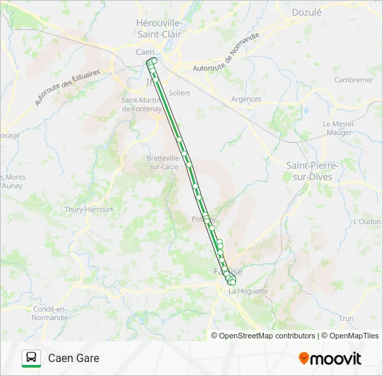 LIGNE 35 Bus Line Map