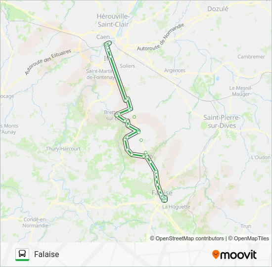 LIGNE 35 Bus Line Map