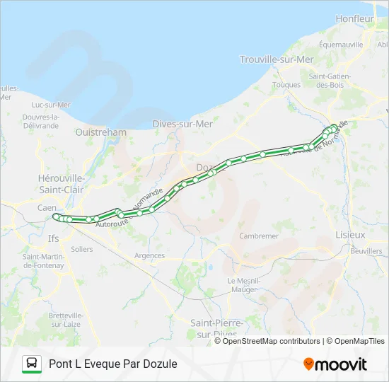 LIGNE 36 Bus Line Map
