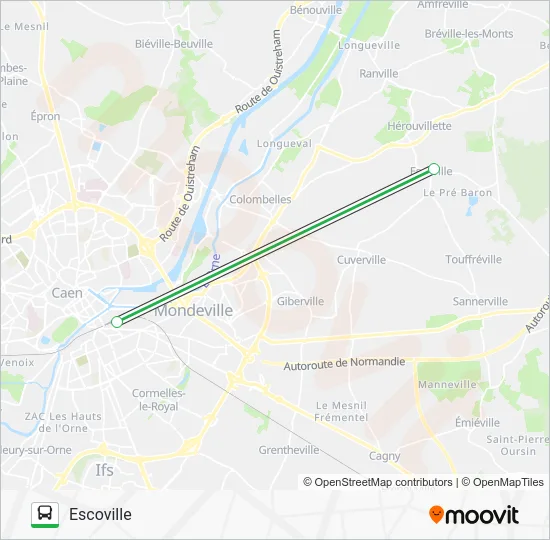 LIGNE 36 Bus Line Map