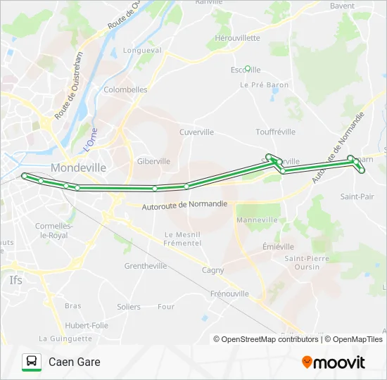 LIGNE 36 Bus Line Map