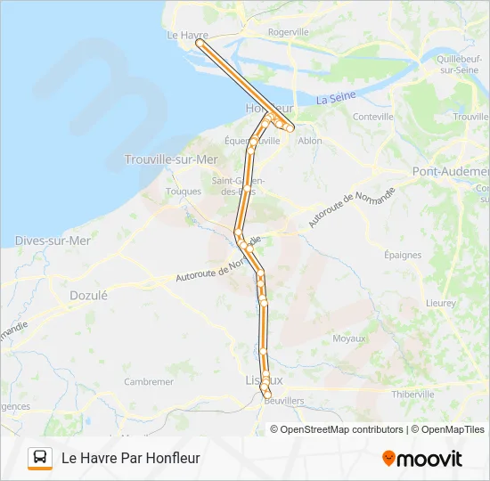 LIGNE 50 Bus Line Map