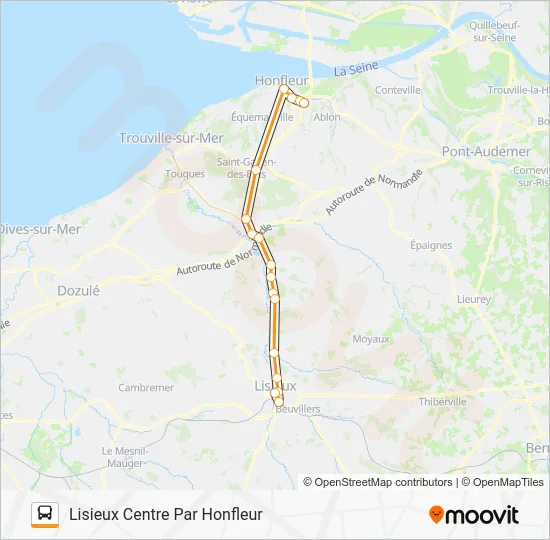 LIGNE 50 Bus Line Map