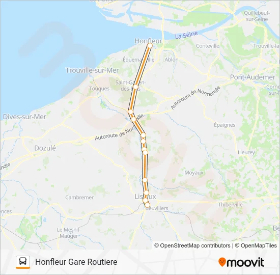 LIGNE 50 Bus Line Map