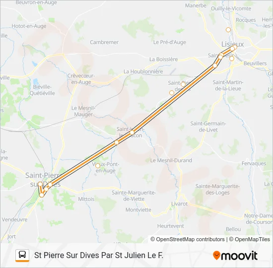 LIGNE 52 Bus Line Map