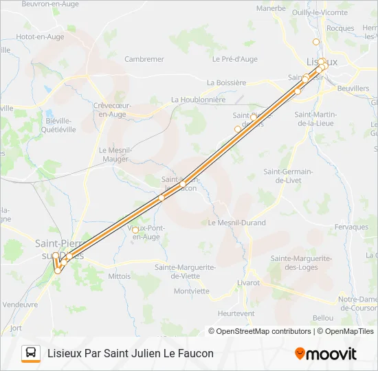 LIGNE 52 Bus Line Map