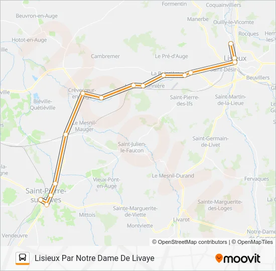 LIGNE 52 Bus Line Map