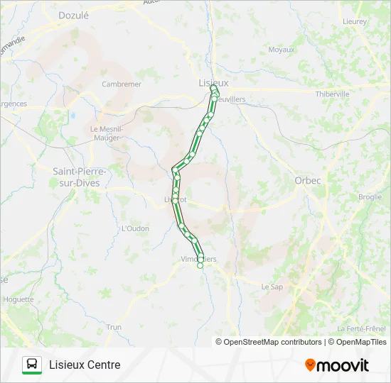 LIGNE 53 Bus Line Map