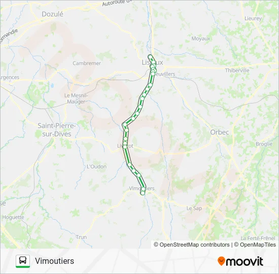 LIGNE 53 Bus Line Map