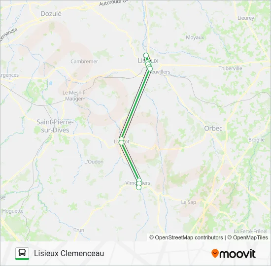 LIGNE 53 Bus Line Map