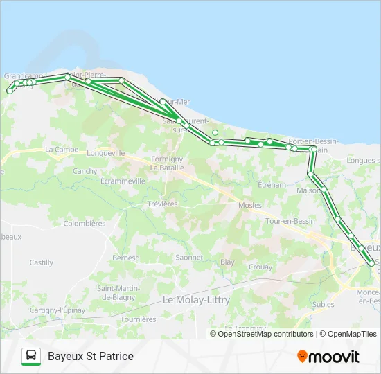 LIGNE 70 Bus Line Map