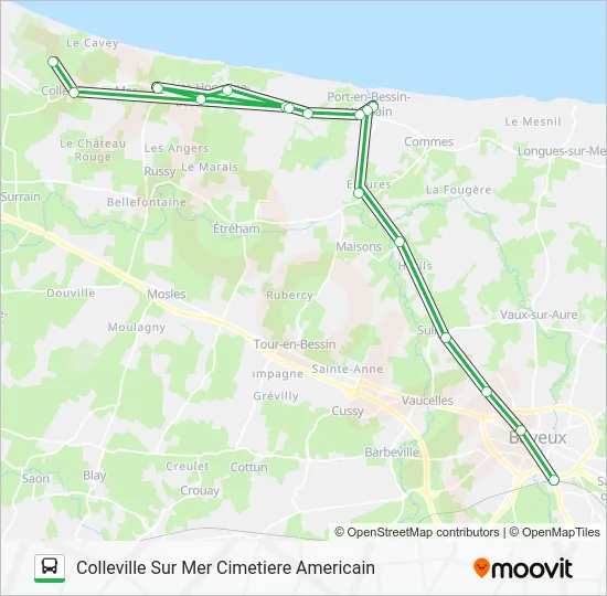 LIGNE 70 Bus Line Map