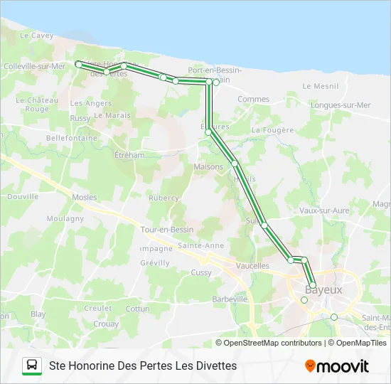 LIGNE 70 Bus Line Map