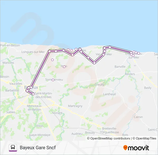 LIGNE 74 Bus Line Map