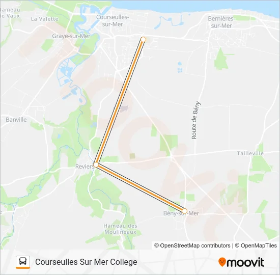 LIGNE 104 Bus Line Map
