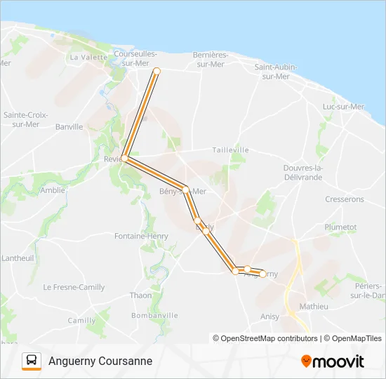 LIGNE 104 Bus Line Map