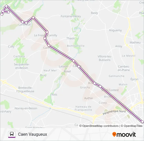 LIGNE 106 Bus Line Map