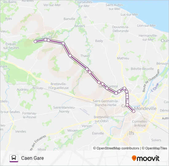 LIGNE 106 Bus Line Map