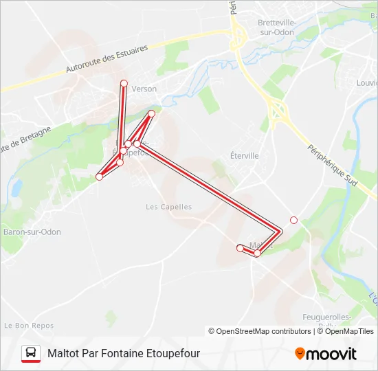 LIGNE 109 Bus Line Map