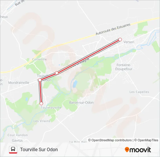 LIGNE 109 Bus Line Map