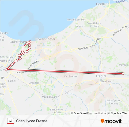 LIGNE 120 Bus Line Map