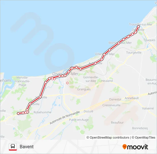 LIGNE 120 Bus Line Map