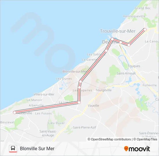 LIGNE 121 Bus Line Map
