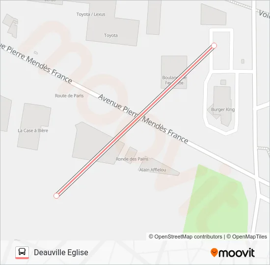 LIGNE 122 Bus Line Map