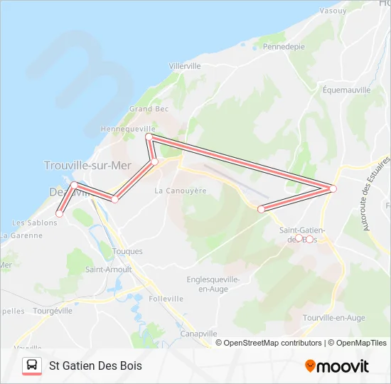 LIGNE 122 Bus Line Map
