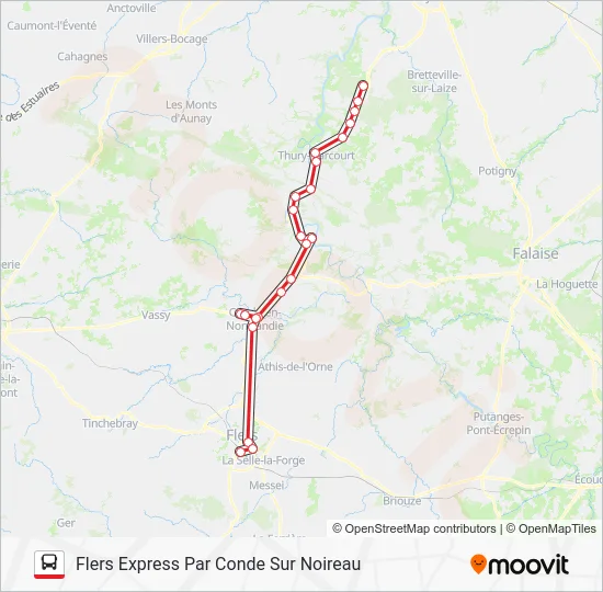 LIGNE 134 Bus Line Map