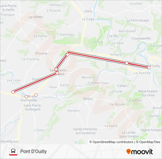 LIGNE 134 Bus Line Map