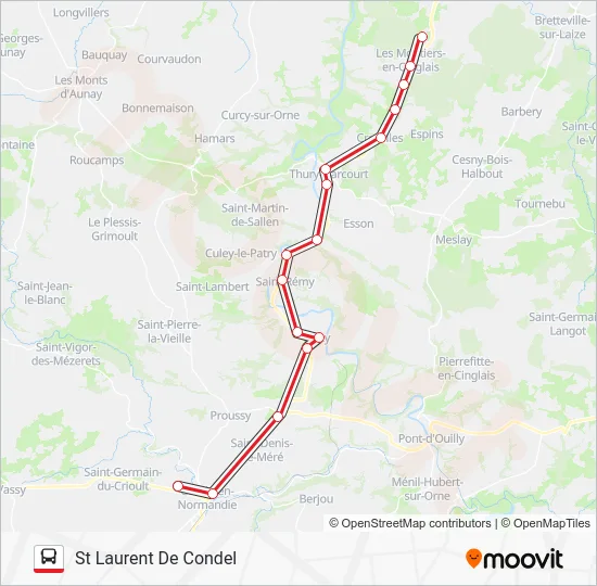 LIGNE 134 Bus Line Map