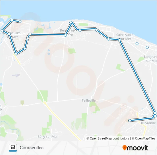 LIGNE 145 Bus Line Map